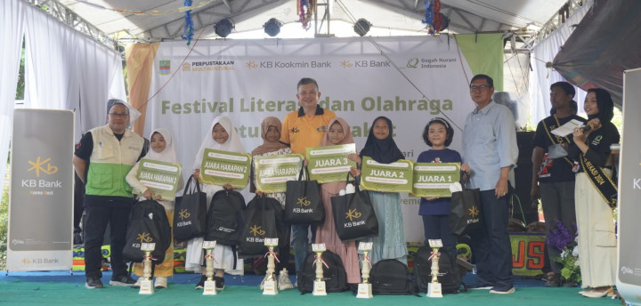 Peringati HUT ke-79 RI, KB Bank Dukung Penyelenggaraan Festival Literasi dan Olahraga di Desa Muktiwari