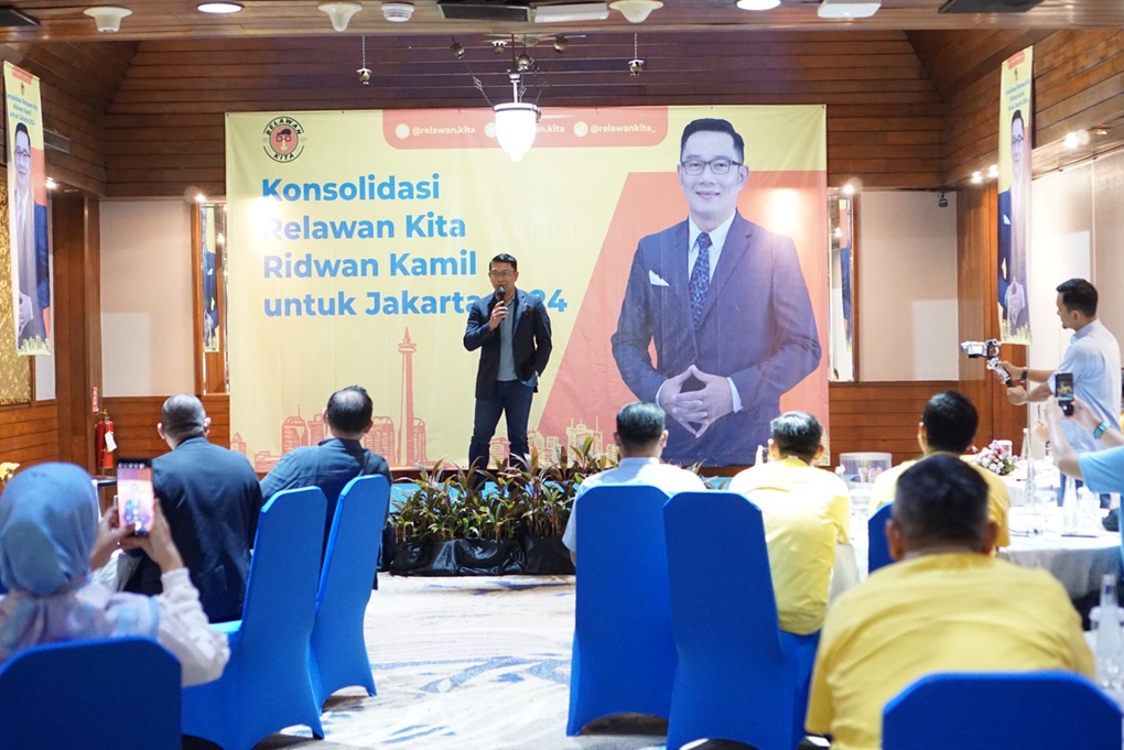 Relawan RK Dukung Pasangan Ridwan Kamil-Suswono di Pilgub DKI