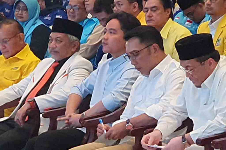 Gibran Hadir di Deklarasi Ridwan Kamil dan Suswono