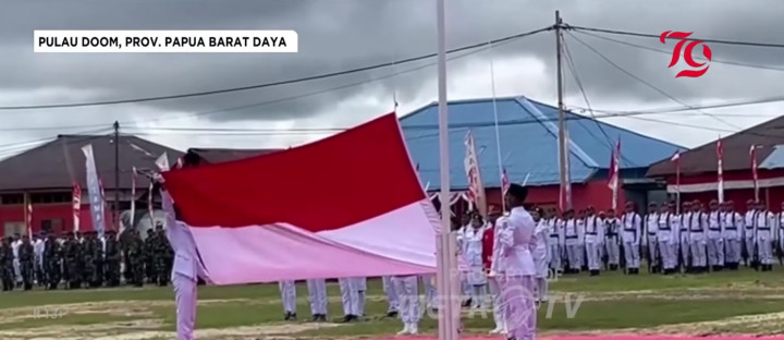 Peringatan HUT ke-79 RI Papua Barat Daya Dipusatkan di Pulau Doom