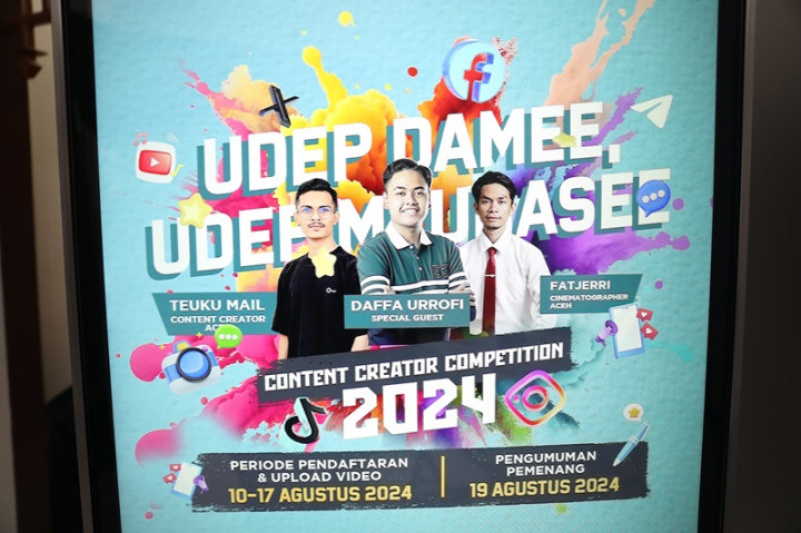 Promosikan Keunikan dan Potensi Aceh, <i>Content Creator Competition</i> Digelar