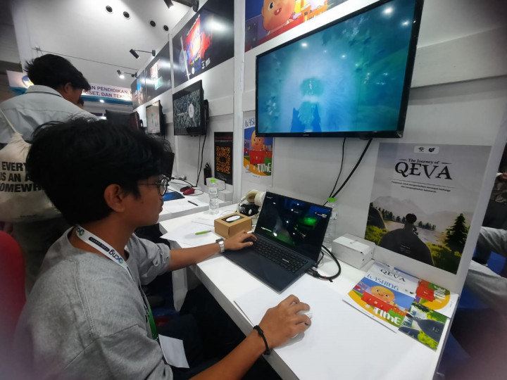 Berawal dari Tugas Kuliah Mahasiswa PENS, Game 'The Journey of Qeva' Mejeng di JIEXPO