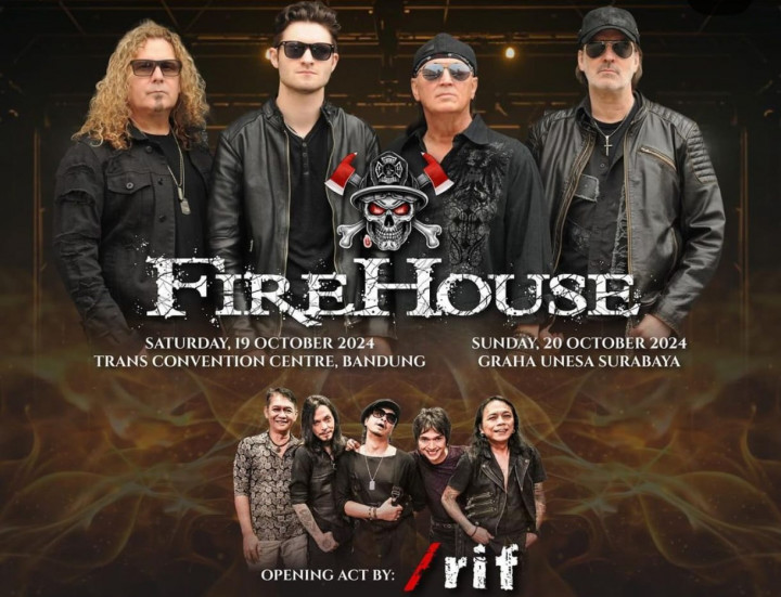 Firehouse Konser di Bandung dan Surabaya, /rif Jadi Pembuka