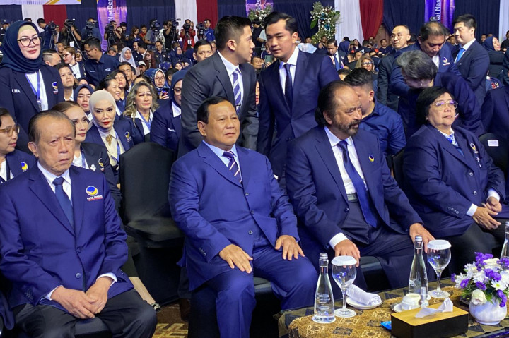 Prabowo Subianto Hadiri Kongres III NasDem