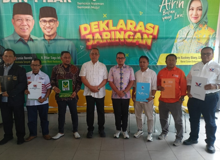 Pilkada Tangsel, 6 Parpol Nonparlemen Serahkan Dukungan ke Benyamin-Pilar