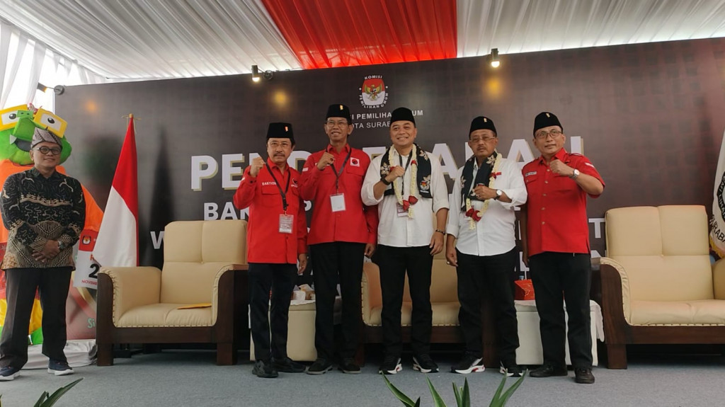 Petahana Eri Cahyadi-Armuji Calon Tunggal Pilwalkot Surabaya