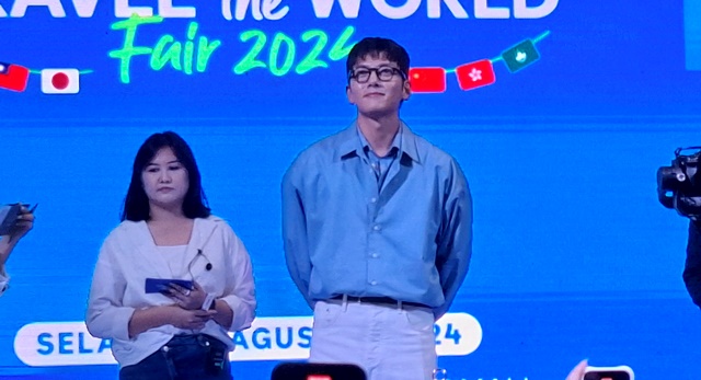  Ji Chang Wook didapuk sebagai Brand Ambassador dari Traveloka dan menyukai Bali dan Labuan Bajo. (Foto: Dok. Medcom.id/Aulia Putriningtias)