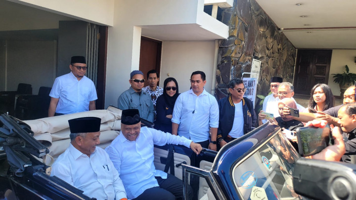 Daftar Pilgub Jabar, Ahmad Syaikhu-Ilham Habibie Diantar 500 Pendukung