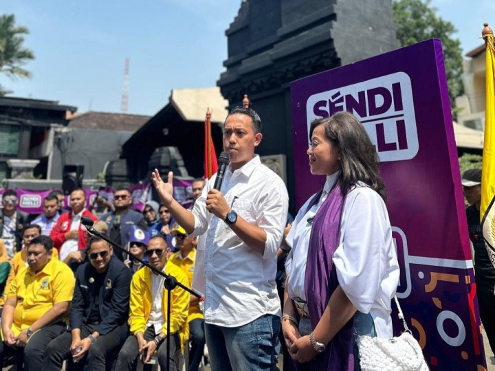 Diusung 3 Parpol, Sendi- Meli Resmi Daftar ke KPU Kota Bogor