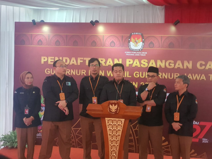 KPU Catat 84 Pasangan Calon Mendaftar Pilkada 2024 se-Jatim