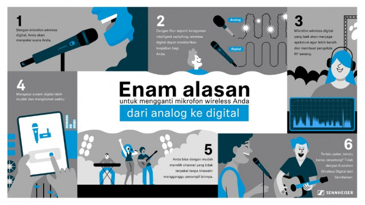 6 Alasan Mengganti Mikrofon Wireless dari Analog ke Digital