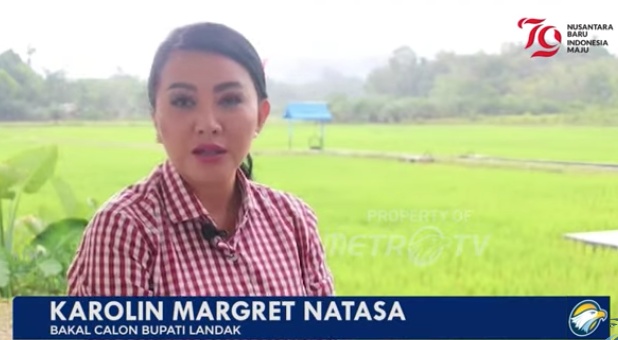 Petahana Karolin Margret Natasa Janji Bangun Infrastruktur demi Topang Ekonomi Kabupaten Landak
