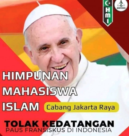[Cek Fakta] HMI Tolak Kedatangan Paus Fransiskus ke Indonesia? Ini Faktanya