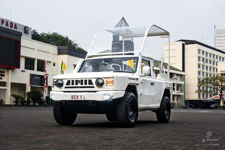 Spesifikasi Maung MV3 Pope Mobile yang Dipakai Paus Fransiskus untuk Misa Akbar di Stadion GBK Sore Ini