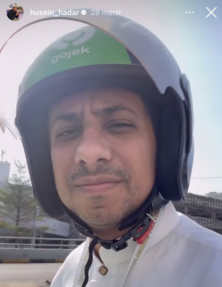 Momen Habib Husein Jafar Naik Ojek demi Bertemu Paus Fransiskus di Istiqlal