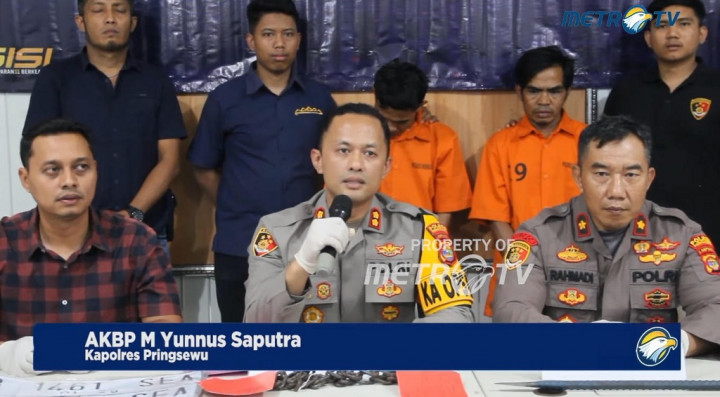 4 Pencuri Modus Congkel di 3 Kabupaten Lampung Ditangkap