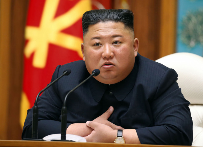 Pemimpin Korea Utara Kim Jong Un. ( Foto: STR / KCNA VIA KNS / AFP )