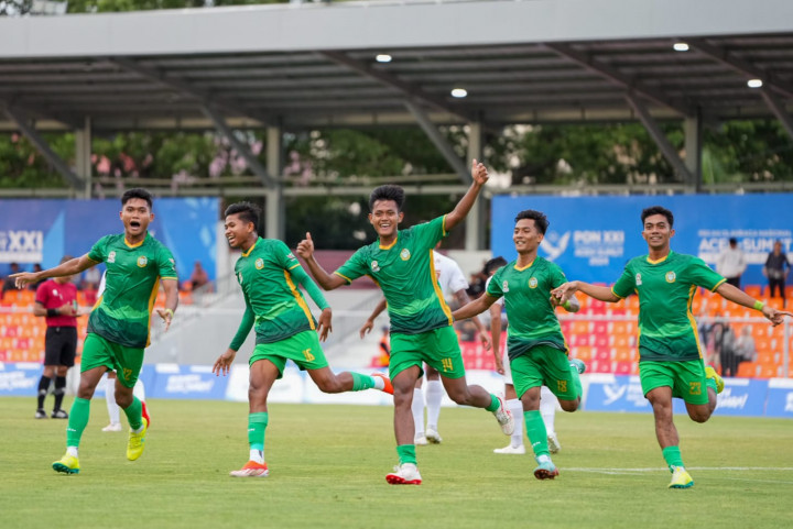 Tim Sepak Bola Sumut Jungkalkan Jateng di PON XXI Aceh-Sumut 2024