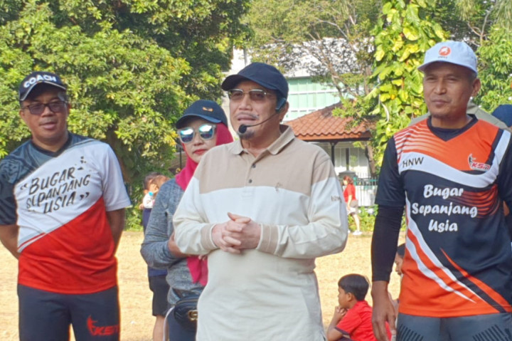 Gelar Senam Bersama, Suswono Janji Perluas Ruang Hijau di Jakarta