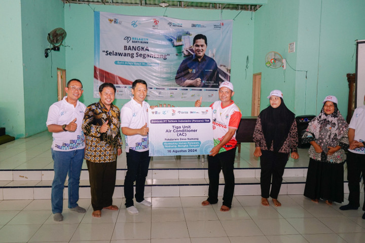 Telkom Kembangkan Potensi Desa Namang, Bangka Tengah