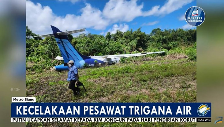 42 Penumpang Pesawat Trigana Air yang Tergelincir Tak Ada Luka Serius