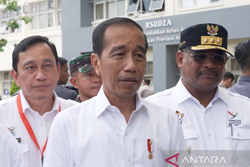 Tangkapan layar, Presiden Joko Widodo memberikan keterangan pers di Banda Aceh, Senin (9/9/2024). ANTARA/YouTube Sekretariat Presiden