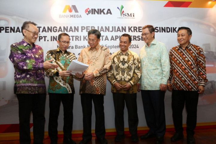 Bank Mega dan PT SMI Salurkan Rp2,1 Triliun Kredit Sindikasi kepada INKA