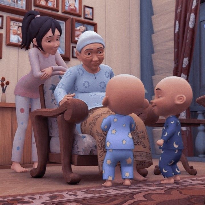 Terungkap! Ini Nama Suami Opah di Upin dan Ipin