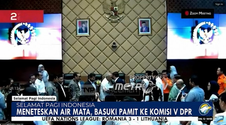 Menteri-menteri Kabinet Jokowi-Ma'ruf Pamit di DPR