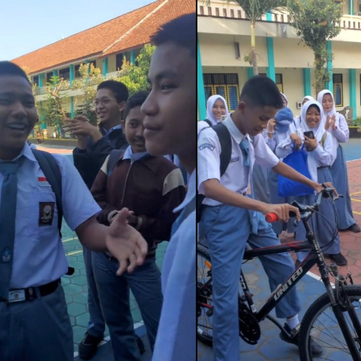 Viral Siswa SMA Patungan Beli Sepeda untuk Teman, Alasannya Bikin Haru