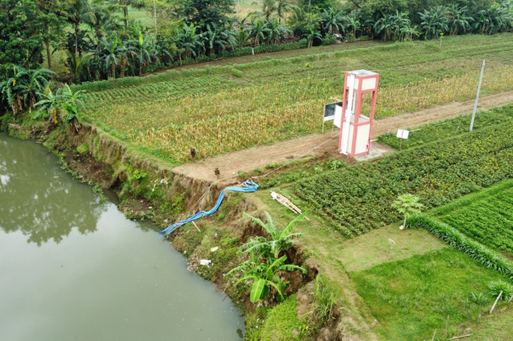 Sistem Irigasi Pompa di Purblingga Selamatkan Tanaman Padi saat Kemarau