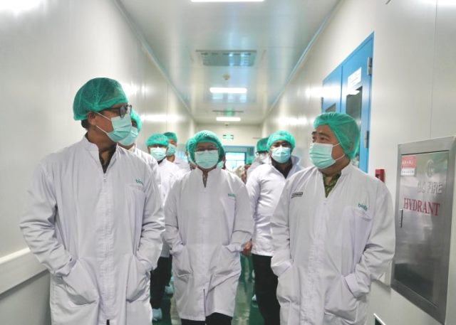 Resmikan fasilitas produksi Vaksin Biotis Pharmaceuticals, Menkes dukung ketahanan kesehatan. (Foto: Dok. Birkom Kemenkes)