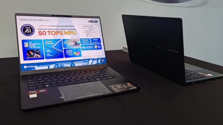 Asus Vivobook S 14 OLED Dirilis, Tipis dan Ringan Powerful Pakai AMD Ryzen AI 300 Series