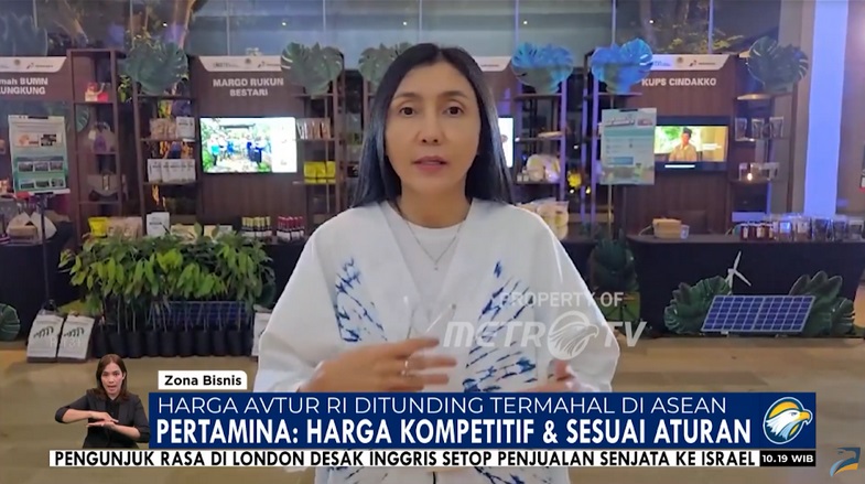 Corporate Secretary Pertamina Patra Niaga Subholding Commercial And Trading, Heppy Wulansari. Metro TV
