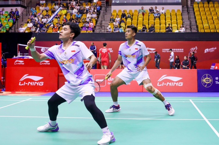 Agresif Menyerang Bawa Leo/Bagas ke Semifinal Hong Kong Open 2024