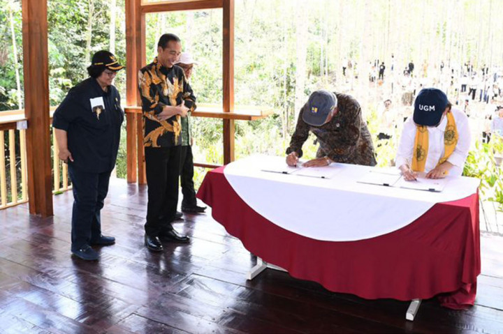 Jokowi Canangkan Hutan Pendidikan Wanagama Nusantara di IKN