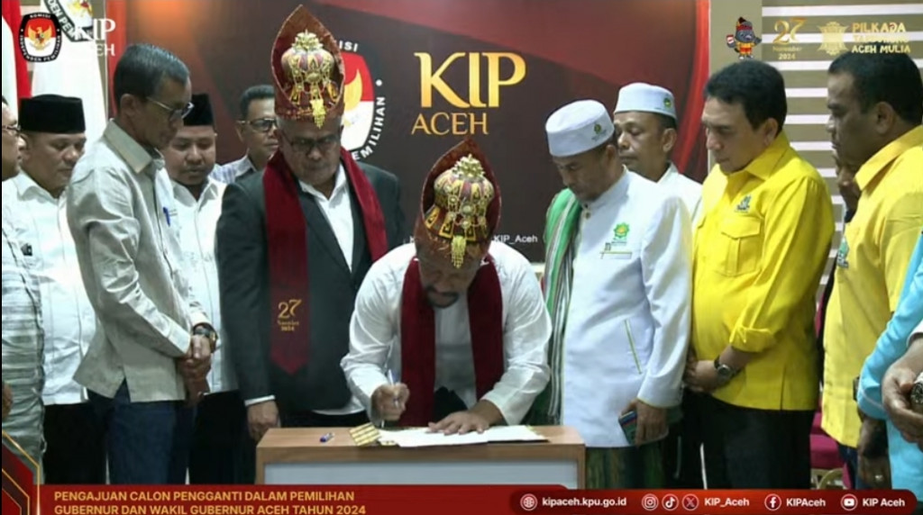 Gantikan Mendiang Tu Sop, M Fadhil Rahmi Resmi Dampingi Bustami Hamzah di Pilgub Aceh