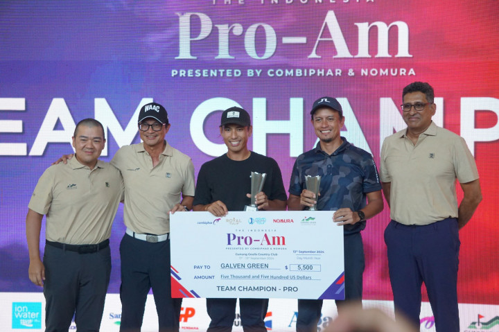 Hasil Akhir The Indonesia Pro-Am 2024: Galven Green & Andree Harahap Juara Beregu, Pegolf Thailand Juara Individu