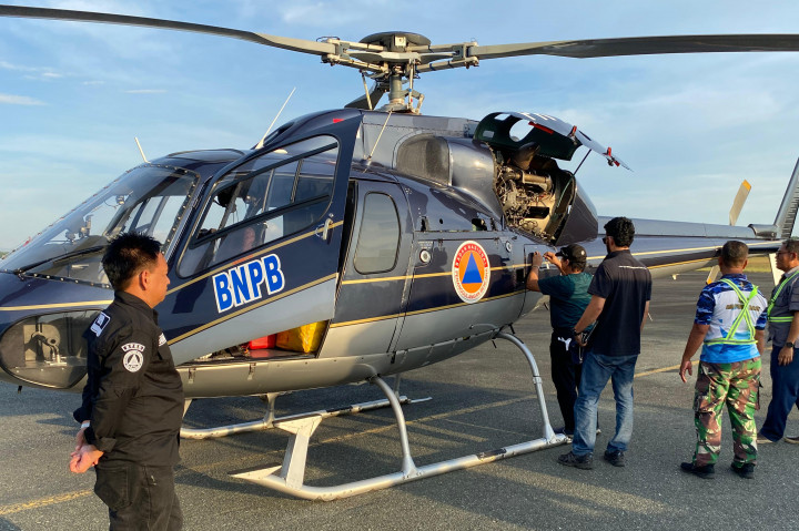 BNPB Kirim Bantuan Helikopter Patroli dan Water Bombing ke Kalsel