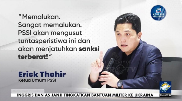 Ketua PSSI Janji Usut Tuntas dan Sanksi Pelaku Laga Kontroversial PON XII Aceh-Sumut