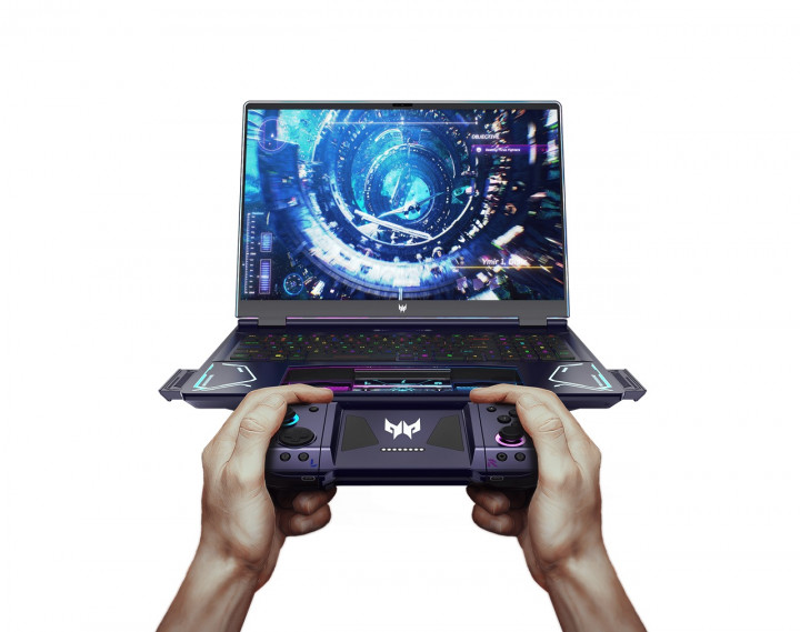 Project DualPlay, Konsep Laptop Gaming dengan Controller Fleksibel