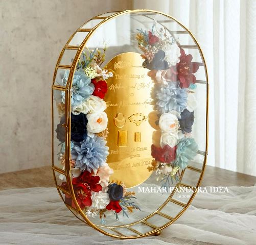 Ini beda mahar dan maskawin. (Foto: Dok. Instagram Mahar Resin Exclusive Pernikahan/@maharpandora.idea)
