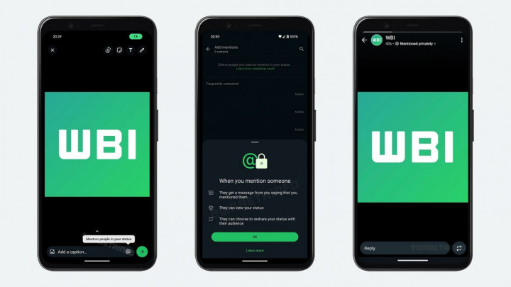 Status WA Bakal Bisa Mention, Mirip Instagram Stories