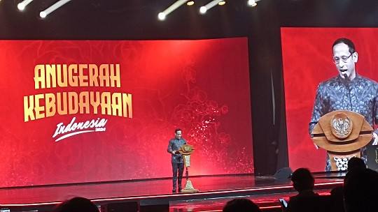 Mendikbudristek Nadiem Makarim dalam AKI 2024. Medcom.id/Ilham Pratama Putra