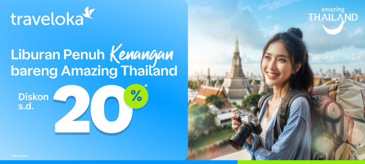 Traveloka Buka Promo Destinasi Thailand Hingga 20%