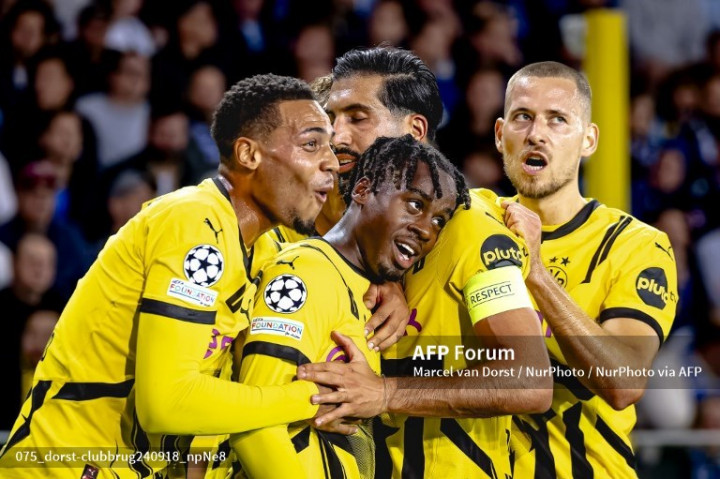Brugge vs Dortmund: <i>Supersub</i> 20 Tahun Cetak <i>Brace</i> Saat Borussien Menang Tiga Gol Tanpa Balas
