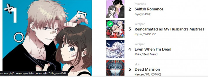 5 Komik Korea Terbaru dan Trending di Webtoon dari Romantis sampai Kerajaan