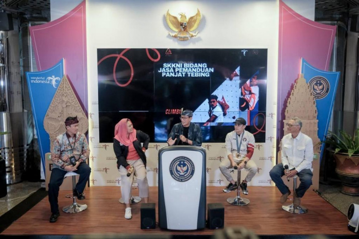 Kemenparekraf-FPTI Sinergi Terapkan SKKNI Bidang Jasa Pemanduan Panjat Tebing