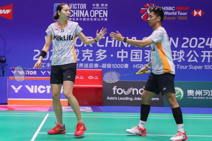 China Open 2024: Dejan/Gloria Lanjutkan Tren Positif ke Semifinal