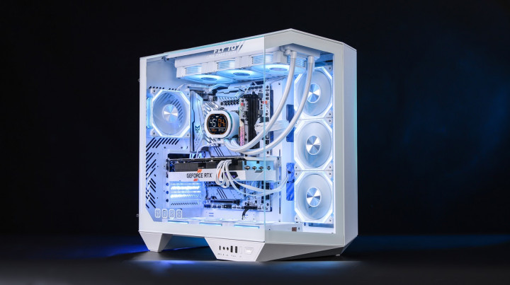 DarkFlash DY470, Casing PC Panoramic 330 Derajat Terinspirasi Berlian
